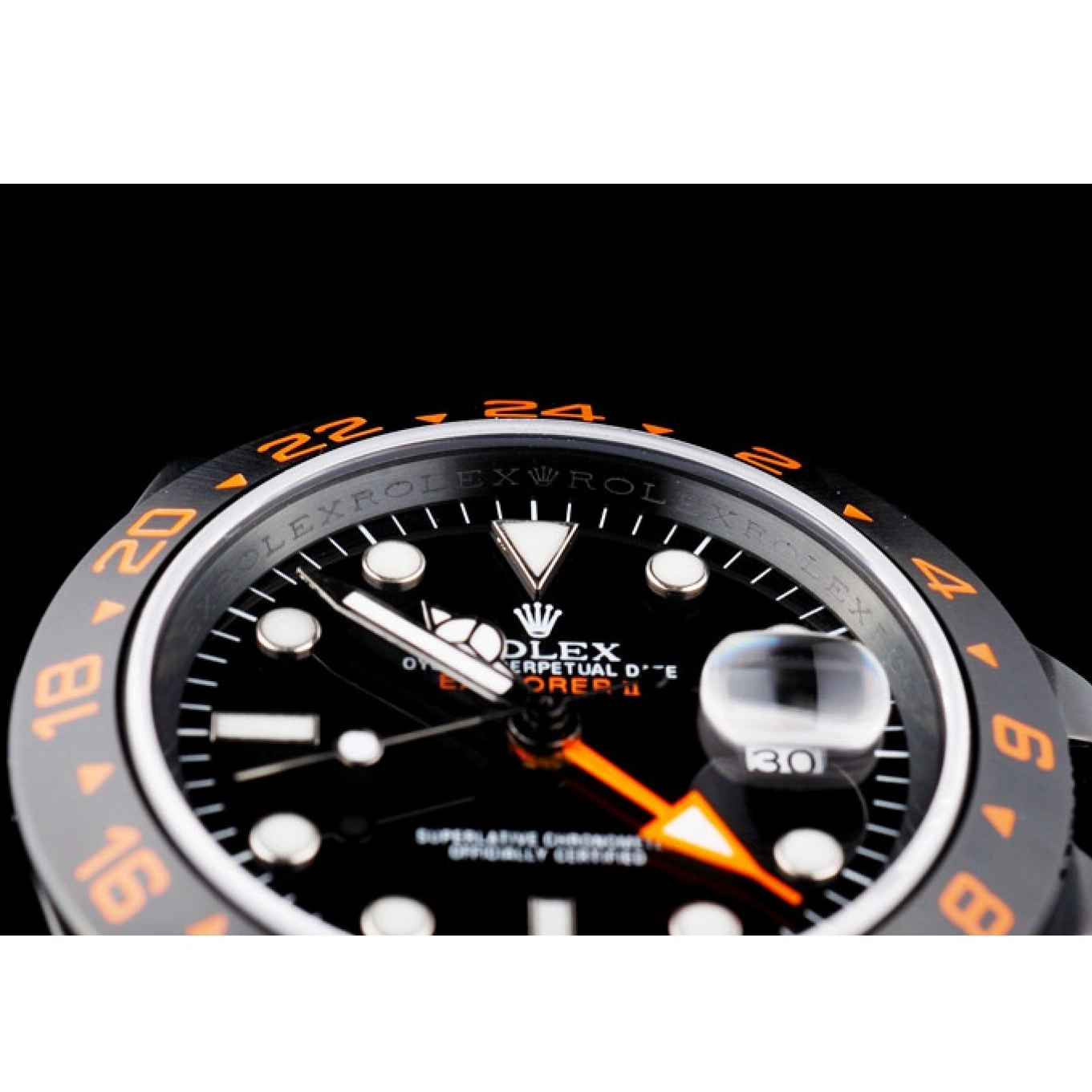 Aaa replica watch Black Black Dial Explorer Rolex Bezel Watch Ceramic 0617